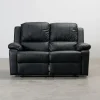 Norbo 2-sits reclinersoffa konstläder svart