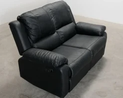 Norbo 2-sits reclinersoffa konstläder svart