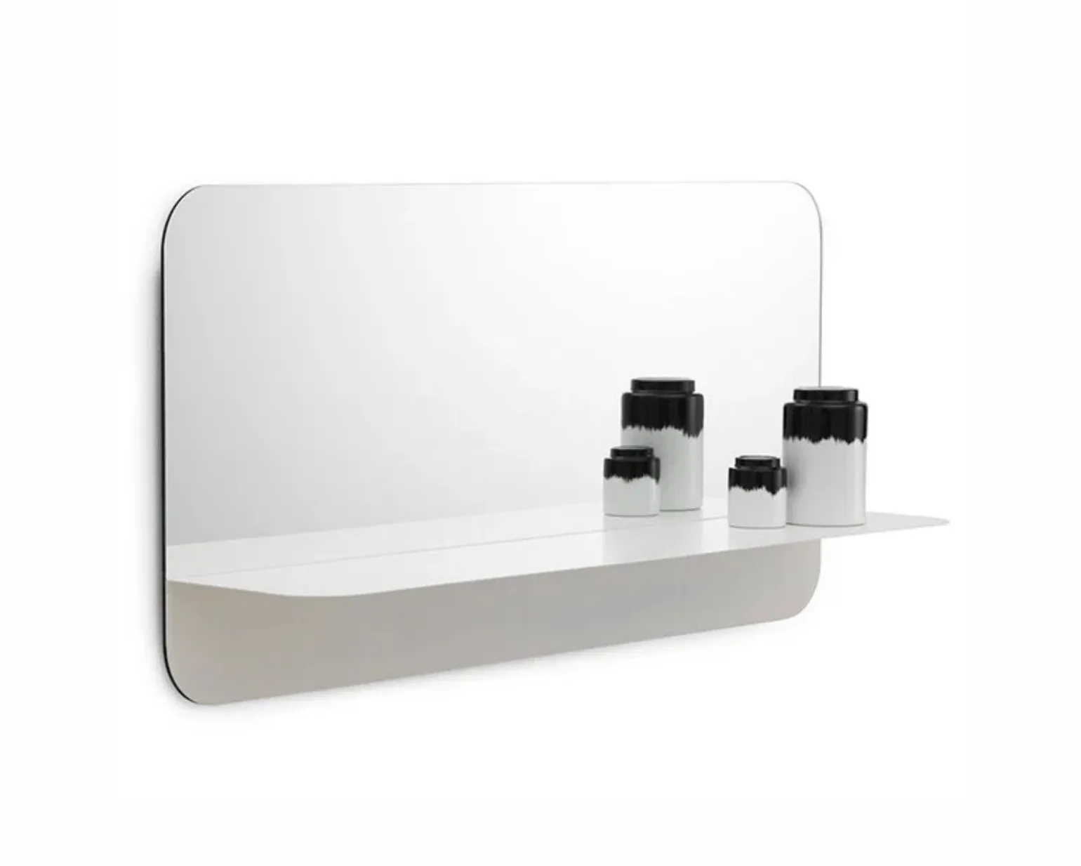 Normann Copenhagen Horizon spegel horisontell vit