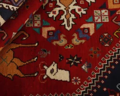 Old Figural Kashghai orientalisk matta 130 x 189 cm