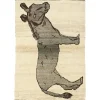Old Figural Kashghai orientalisk matta 111 x 162 cm