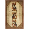 Old Figural Kashghai orientalisk matta 117 x 185 cm