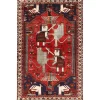Old Figural Kashghai orientalisk matta 160 x 245 cm