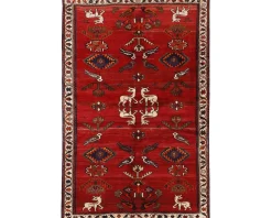 Old Figural Kashghai orientalisk matta 165 x 255 cm