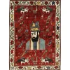 Old Figural Kashghai orientalisk matta 122 x 168 cm