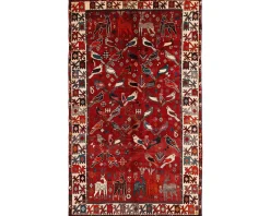 Old Figural Kashghai orientalisk matta 165 x 284 cm