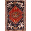 Old Figural Kashghai orientalisk matta 188 x 287 cm