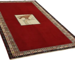 Old Figural Kashghai orientalisk matta 137 x 230 cm