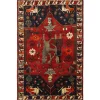 Old Figural Kashghai orientalisk matta 155 x 240 cm