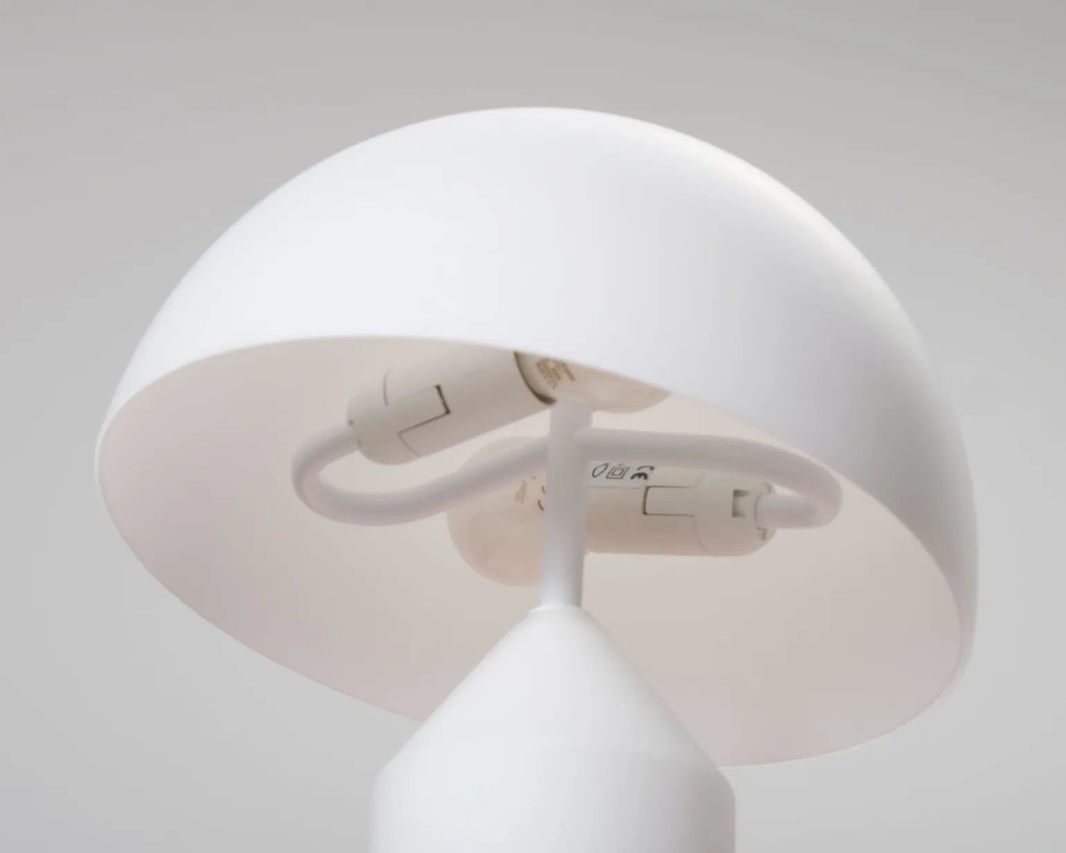 Oluce Atollo 238 bordslampa 35 cm Opal