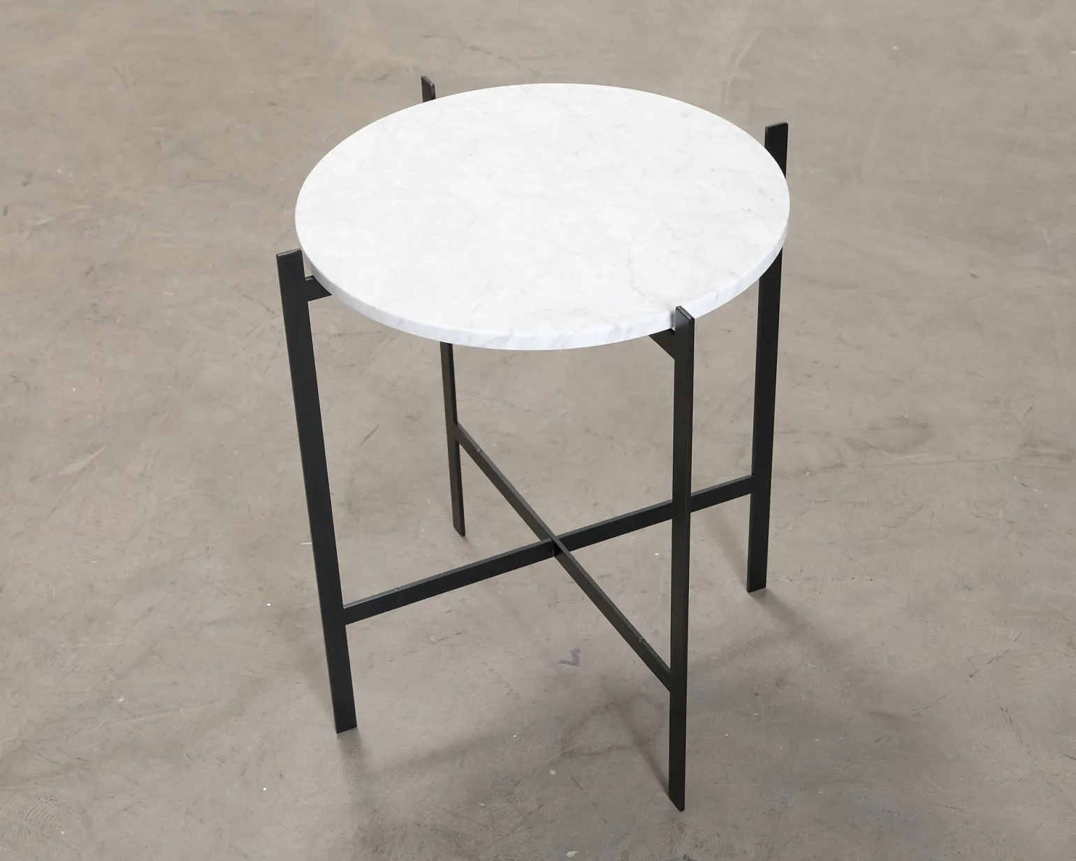 Ox Denmarq Deck sidobord svart / vit marmor