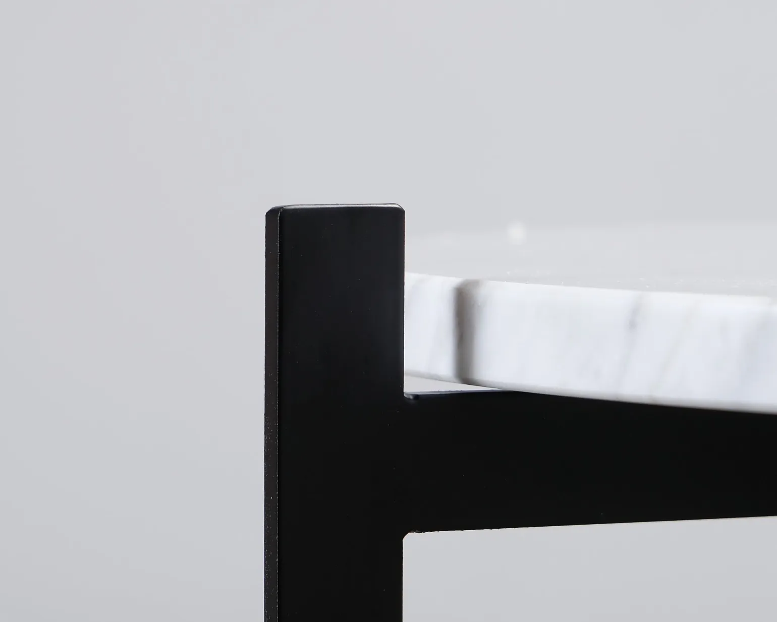 Ox Denmarq Deck sidobord svart / vit marmor