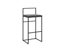 Pan barstol svart, set om 6