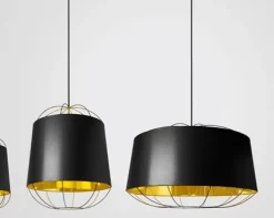 Petite Friture Lanterna 75 taklampa svart / guld