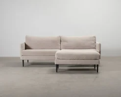 Pohjanmaan Nordic 3-sits soffa med fotpall beige