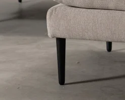 Pohjanmaan Nordic 3-sits soffa med fotpall beige