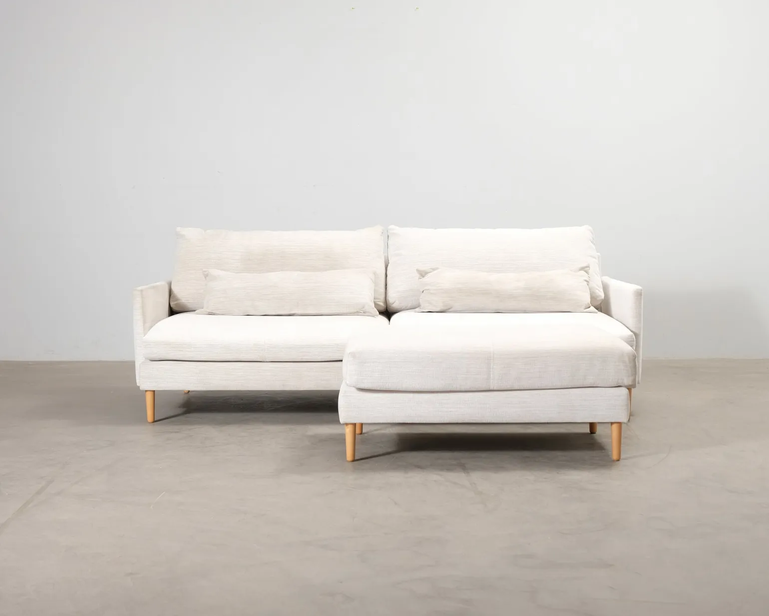 Pohjanmaan 2,5-sits soffa med fotpall