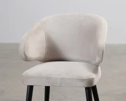 Richmond Interiors Indigo sammetsstol beige