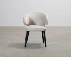Richmond Interiors Indigo sammetsstol grå