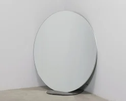 Roa spegel ø 110 cm vit