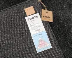 Roots Living Pile Bamboo matta 170 x 240 cm mörkgrå