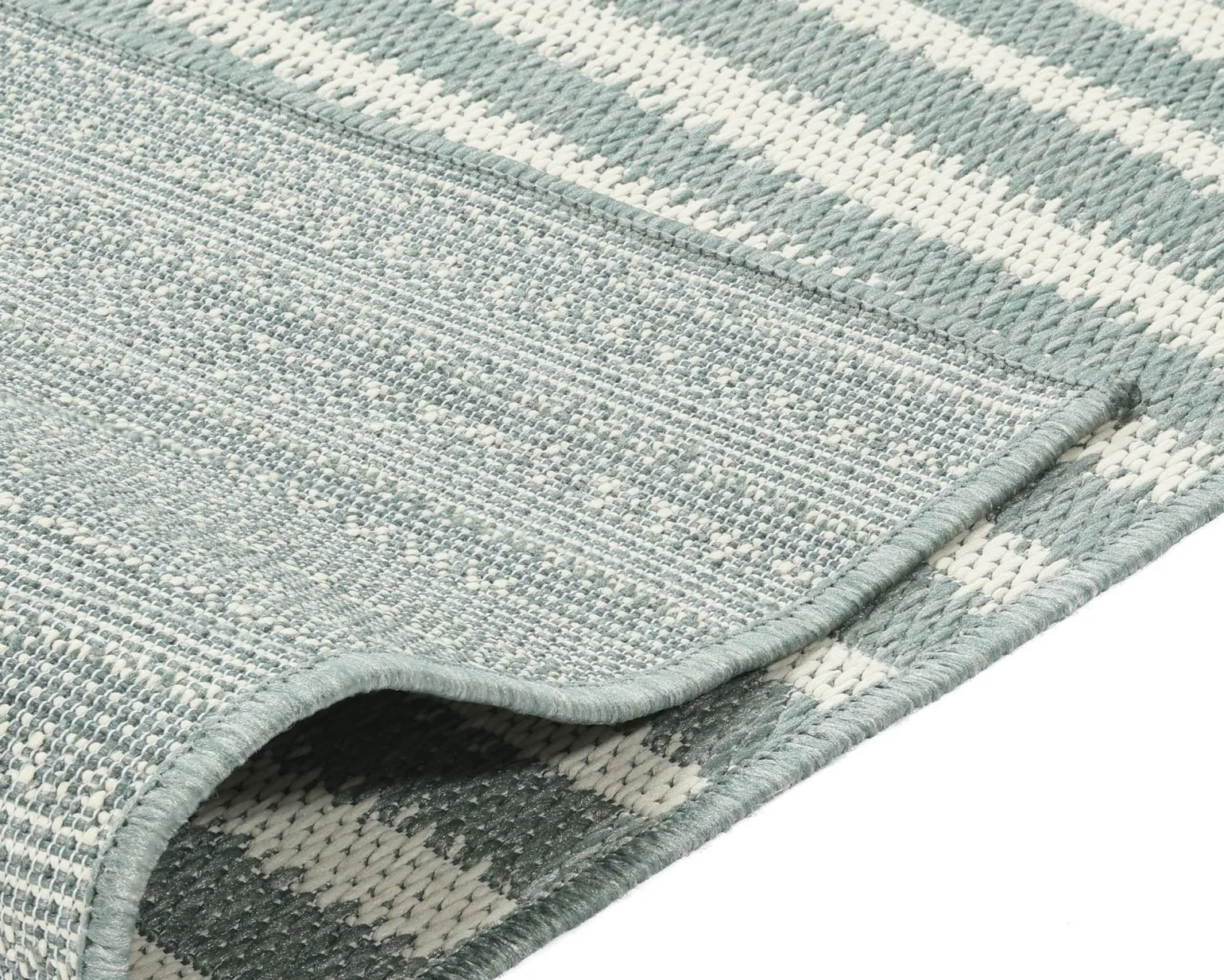 Rugvista Dune matta 80 x 200 cm vit / ljusgrön