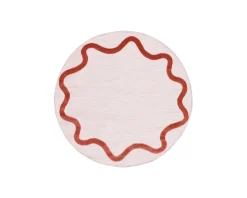 Rugvista Essential Svirla matta 150 x 150 cm rosa