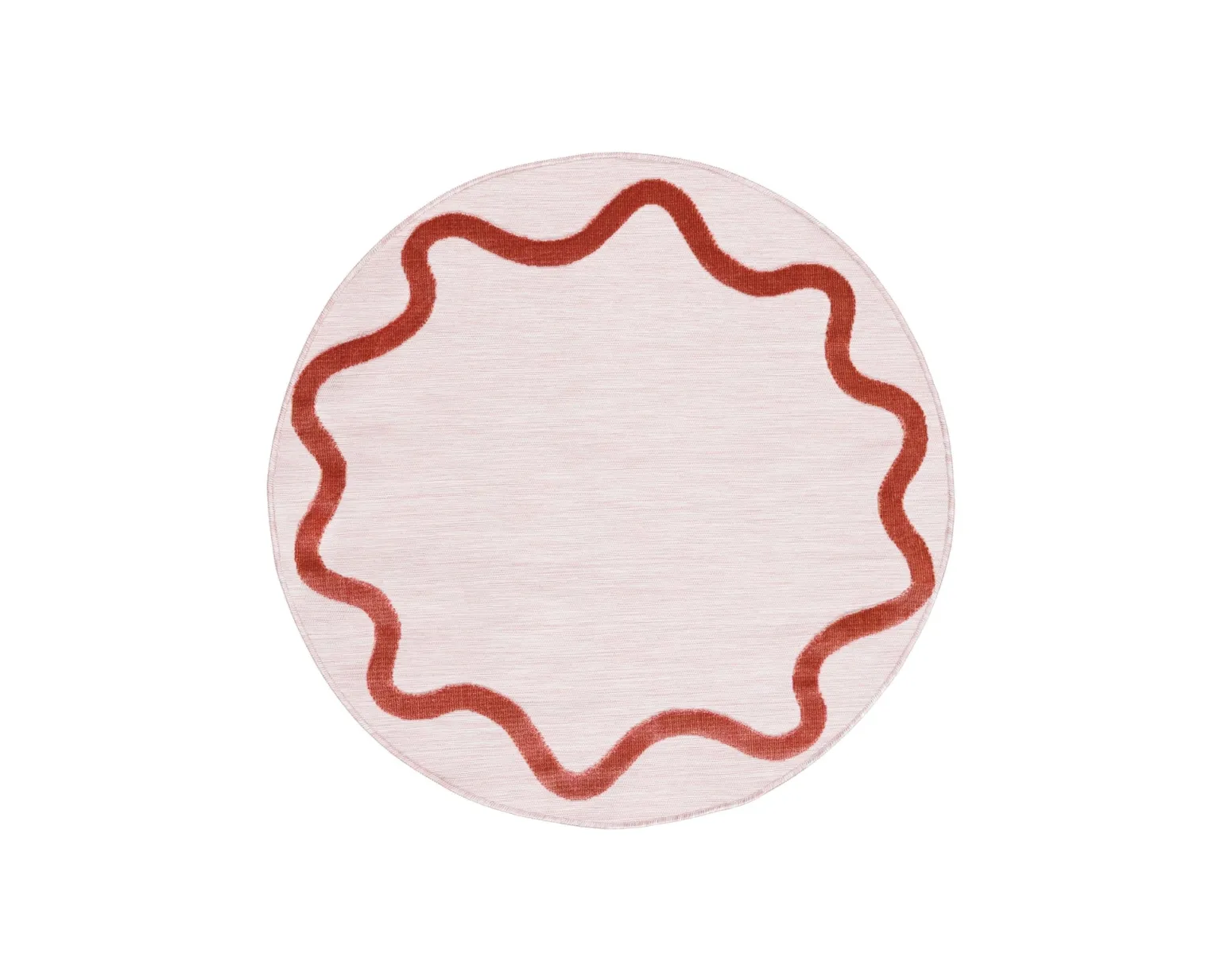 Rugvista Essential Svirla matta 150 x 150 cm rosa