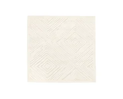 Rugvista Essential Tuscany matta 200 x 200 cm vit