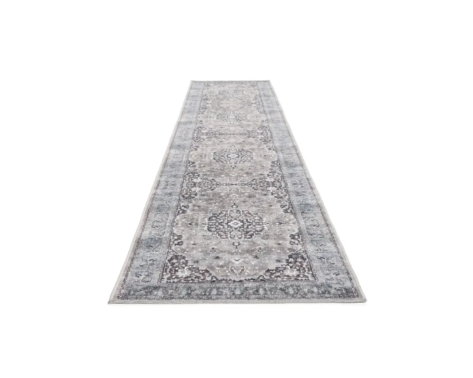 Rugvista Gina Oriental matta 80 x 350 cm blågrå