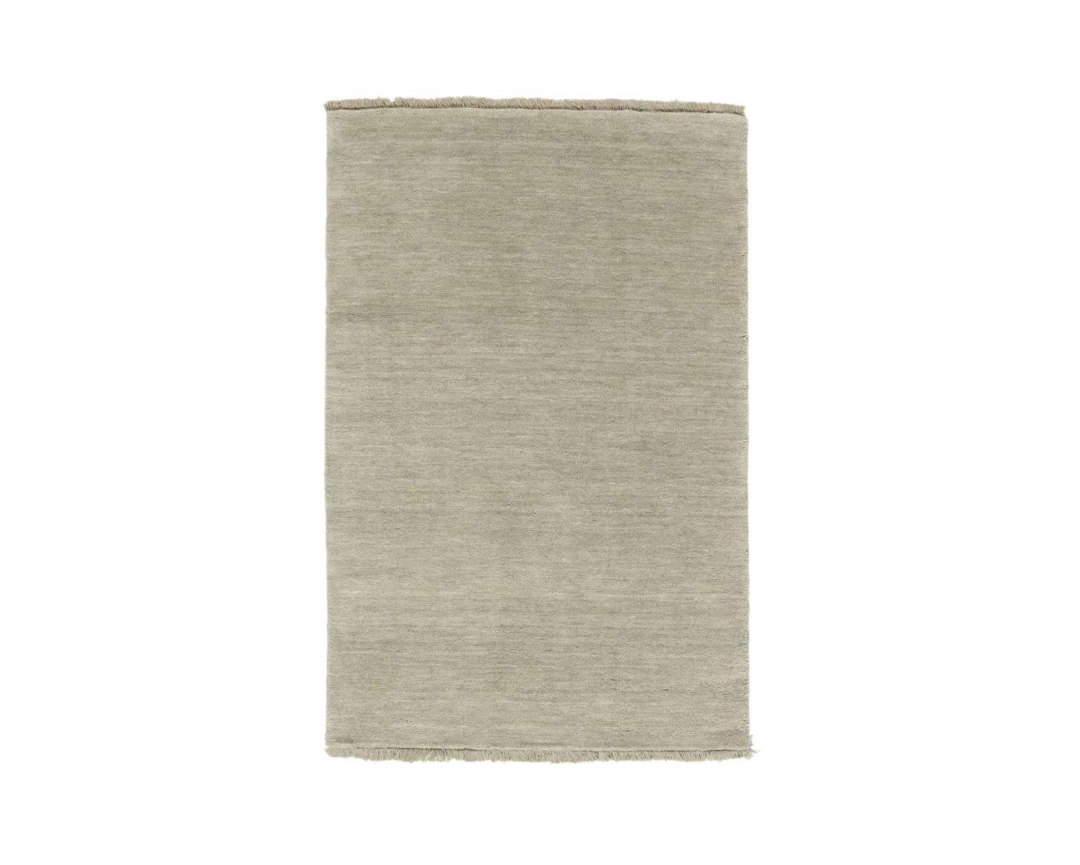 Rugvista Handloom Fringes matta 80 x 120 cm grå / ljusgrön