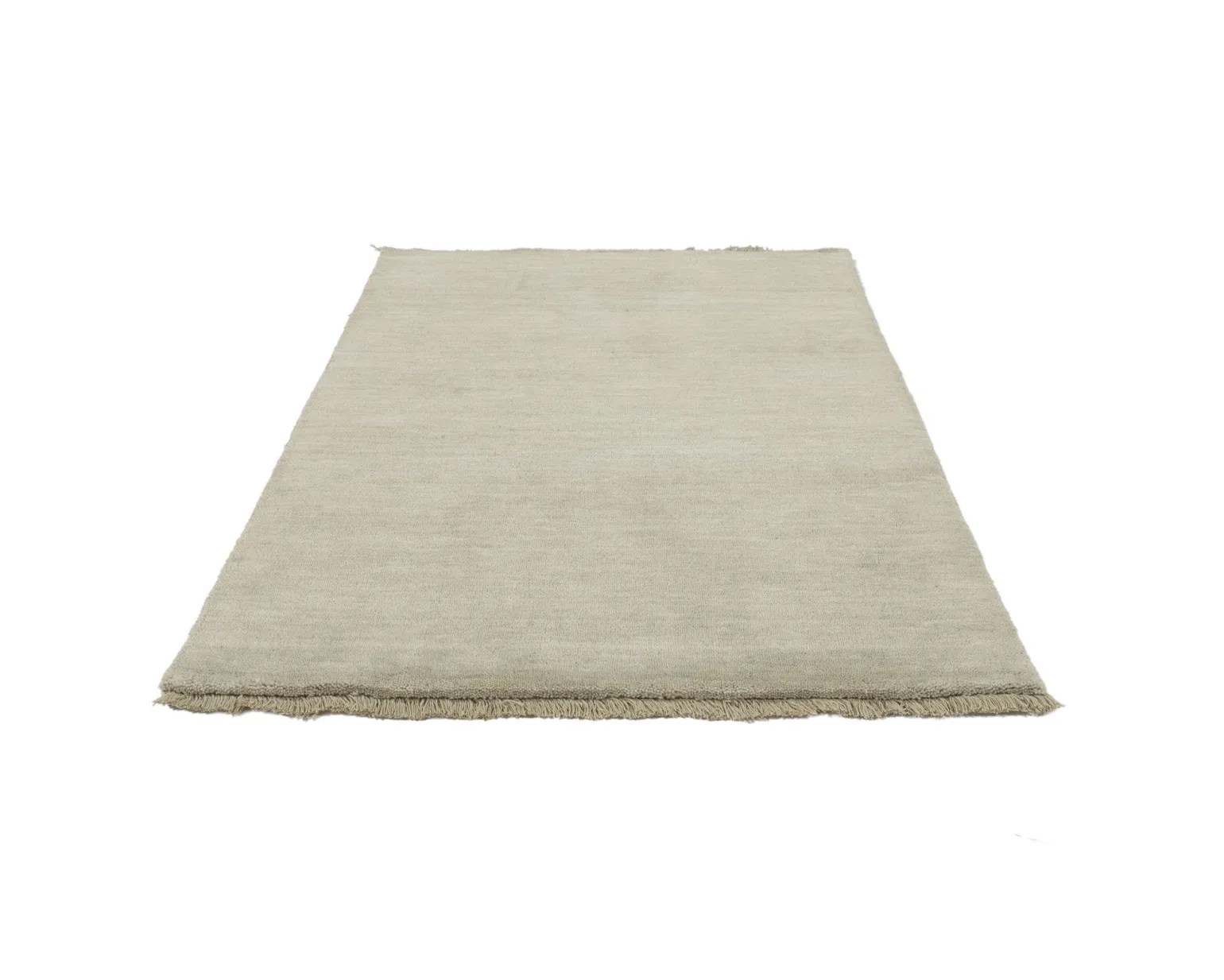 Rugvista Handloom Fringes matta 80 x 120 cm grå / ljusgrön