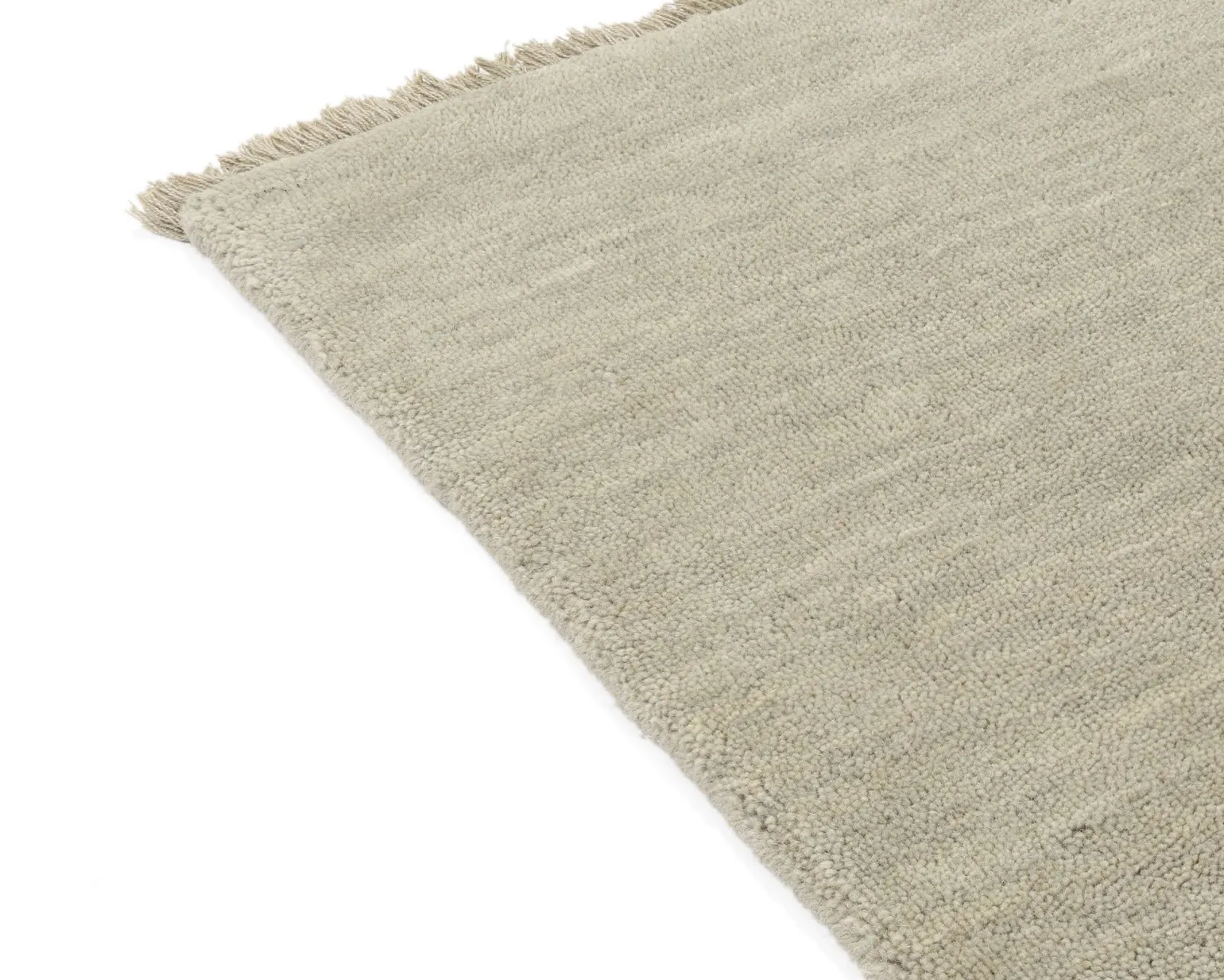 Rugvista Handloom Fringes matta 80 x 120 cm grå / ljusgrön
