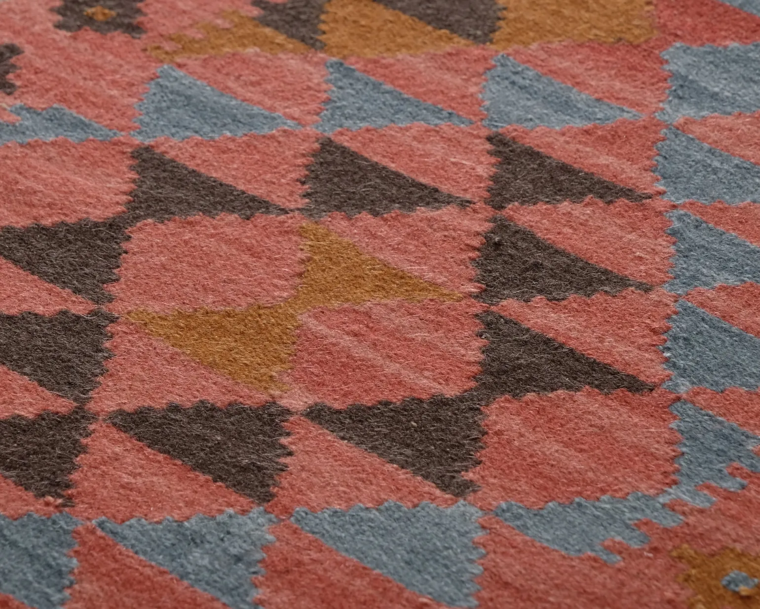 Rugvista Kelim Isparta matta 80 x 300 cm blå / röd