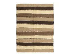 Rugvista Kelim ullmatta 152 x 196 cm beige / brun