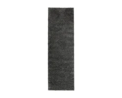 Rugvista matta 80 x 250 cm mörkgrå