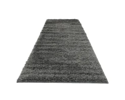 Rugvista matta 80 x 250 cm mörkgrå