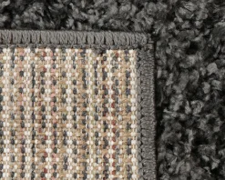 Rugvista matta 80 x 250 cm mörkgrå