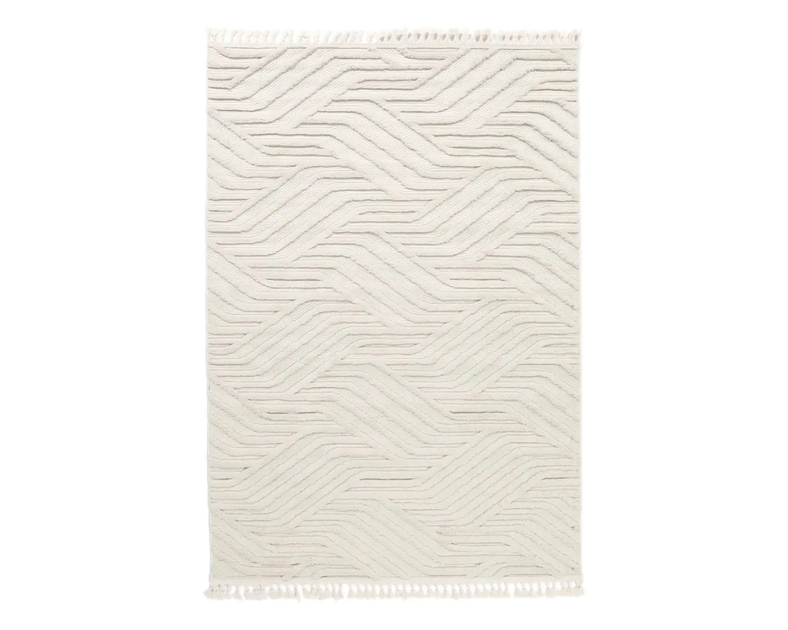 Rugvista matta 160 x 230 cm naturvit