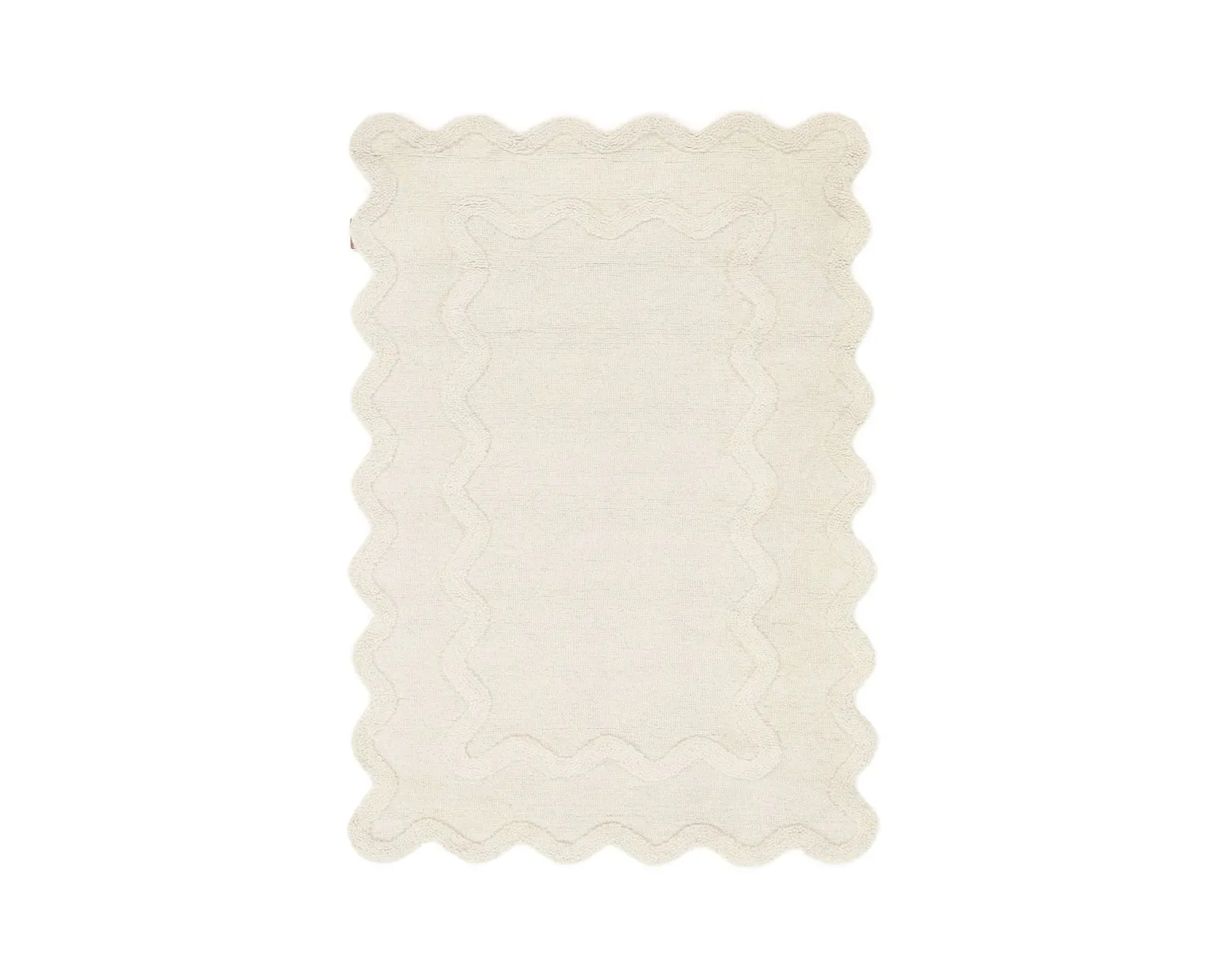 Rugvista matta 120 x 180 cm vit
