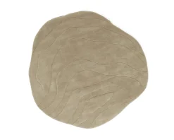Rugvista Premium Barba runt ullmatta ø 250 cm beige