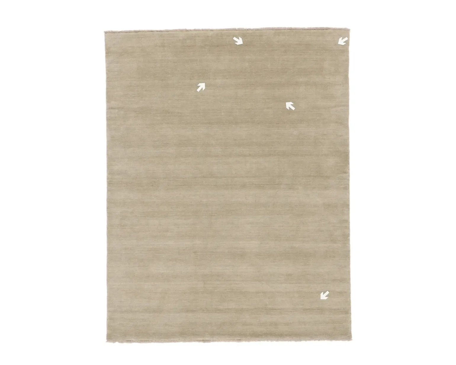 Rugvista Premium Handloom Fringes ullmatta 200 x 250 cm greige