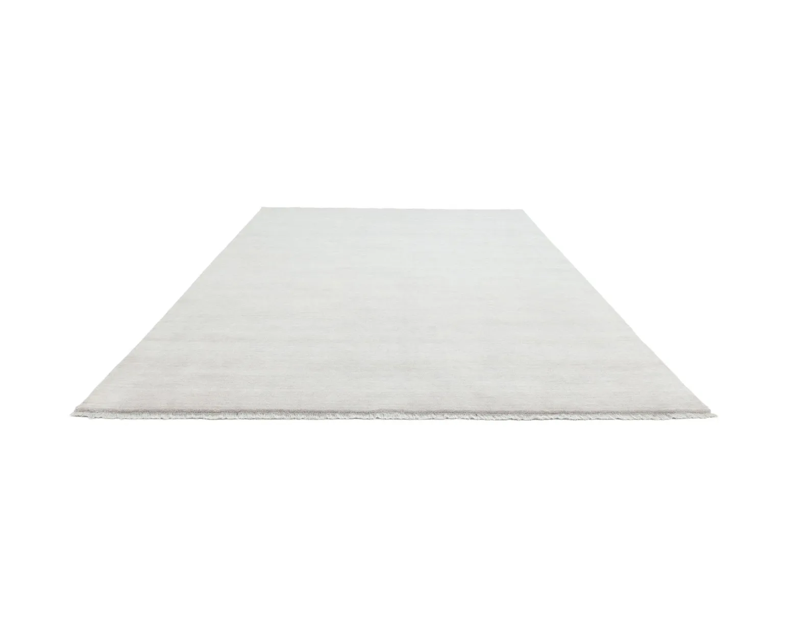 Rugvista Premium Handloom Fringes ullmatta 250 x 350 cm silver