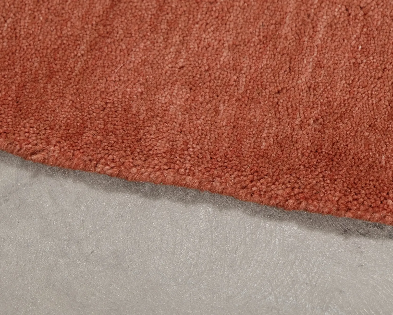 Rugvista Premium Handloom runt ullmatta ø 200 cm senapsgul