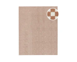 Rugvista Scandina matta 300 x 400 cm orange / vit