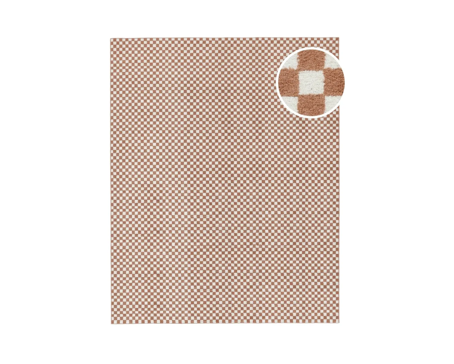 Rugvista Scandina matta 300 x 400 cm orange / vit