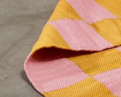 Rugvista Tommy gångmatta 75 x 160 cm orange / rosa