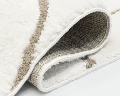 Rugvista Whisper matta ø 200 cm vit / beige