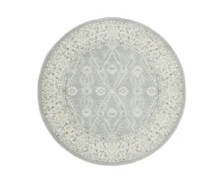 Rugvista Ziegler Madison matta ø 200 cm beige / ljusblå