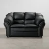 Salvador 2-sits soffa black